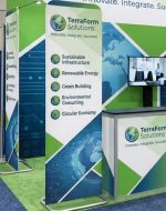 harmony air portable banner stands for trade shows