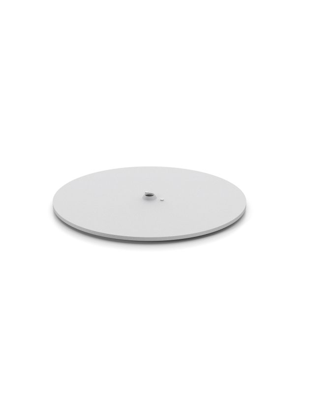 6-3/4" DIAMETER ROUND STEEL BASE WITH DOUBLE SIDED TAPE ON BOTTOM