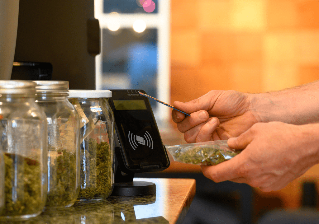 cannabis dispensary displays