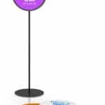 Lollipop sign stand displays