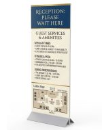 Mightee Mount Sign Stand- Silver
