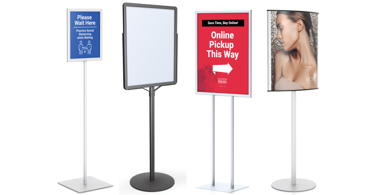 sign holder stands
