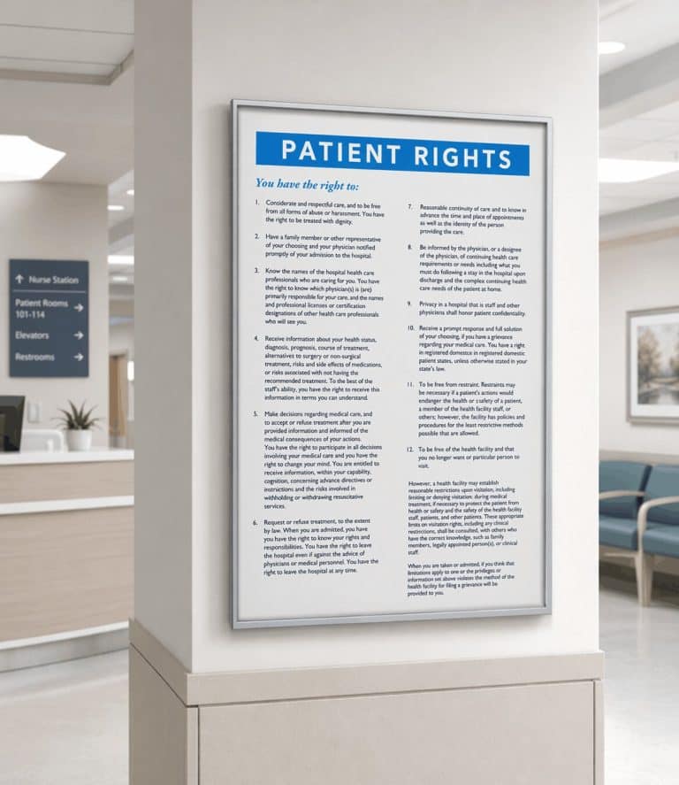 Complete Guide to Mandated Hospital Signage Requirements and Best Signs