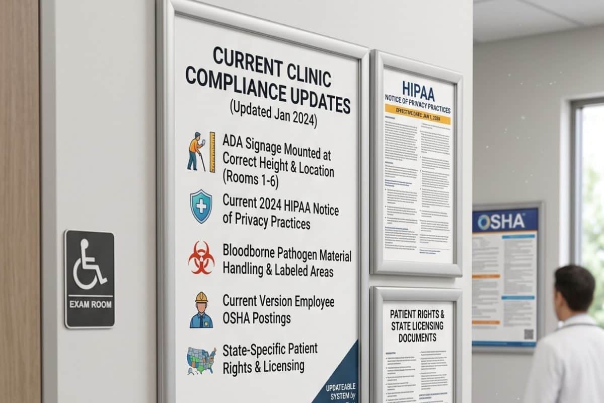 healthcare signage requirements